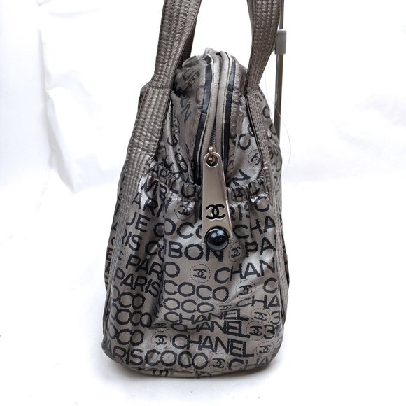 Chanel Hand Bag Silver Nylon - Picture 3 of 9